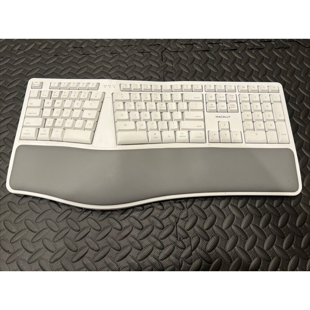 Rare Macally BTERGOKEY Bluetooth Ergonomic Split Keyboard for Mac iPhone iPad